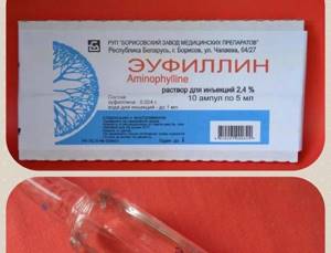 Эуфиллин от кашля и правила применения препарата в лечении